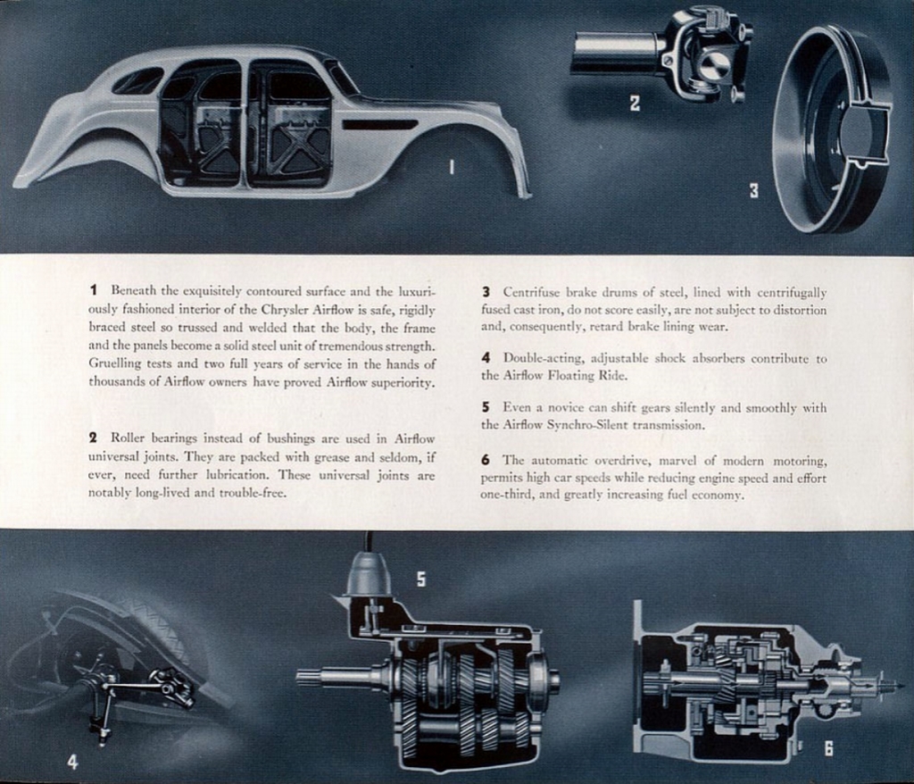 1936 Chrysler Airflow Export Brochure Page 3